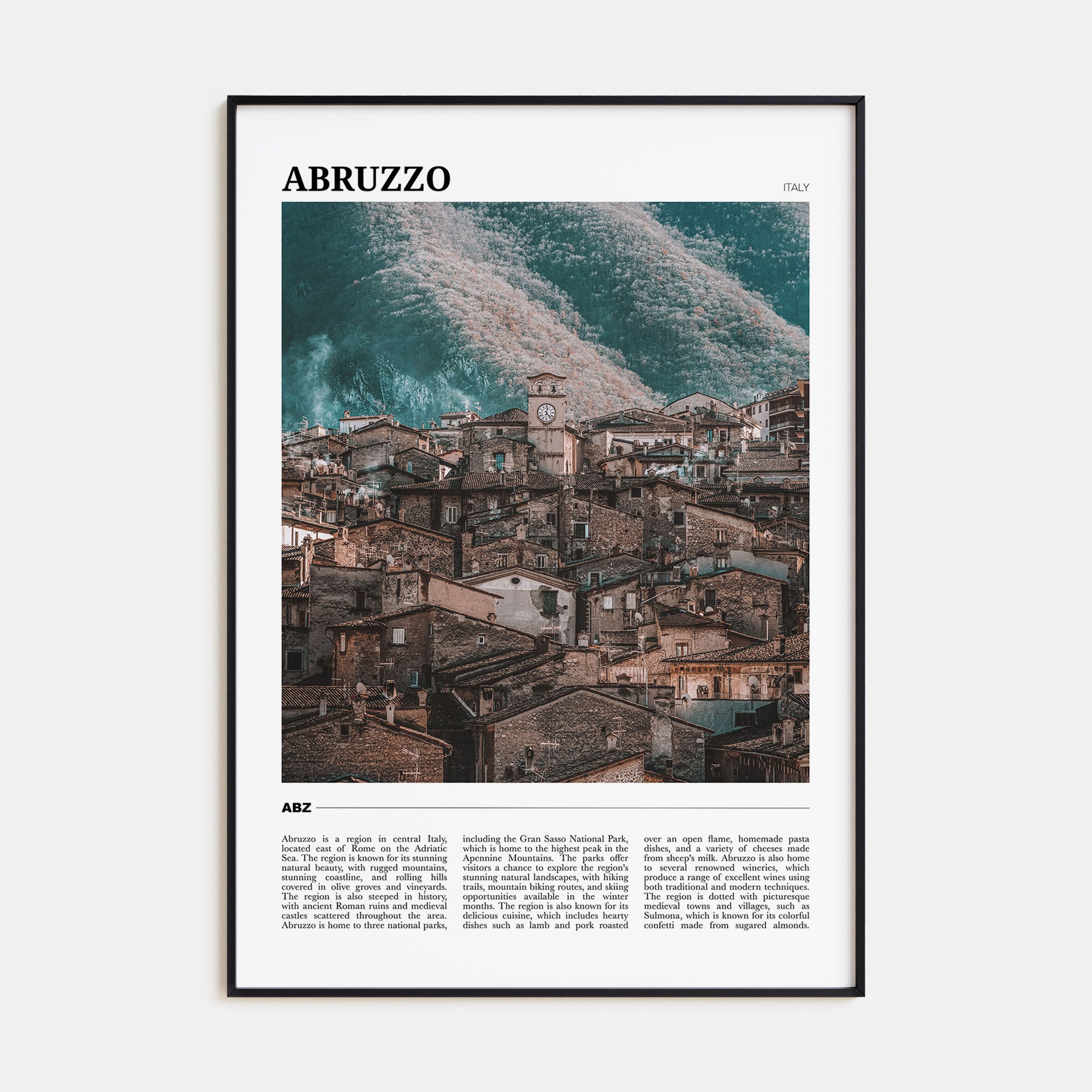 Abruzzo Travel Color No 3 Poster