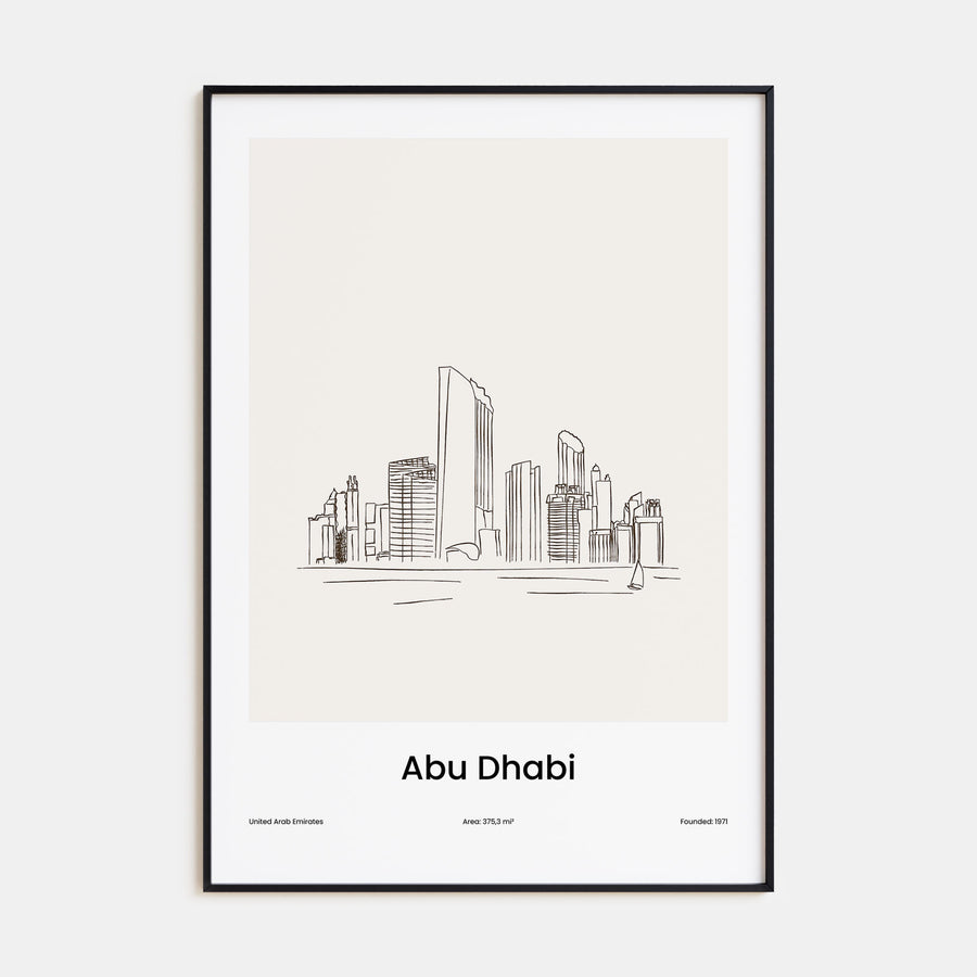 Abu Dhabi Drawn Poster