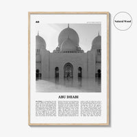 Abu Dhabi Print Black and White, Abu Dhabi Wall Art, Abu Dhabi Poster, Abu Dhabi Photo, UAE, United Arab Emirates, أبوظبي, Middle East