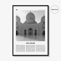 Abu Dhabi Print Black and White, Abu Dhabi Wall Art, Abu Dhabi Poster, Abu Dhabi Photo, UAE, United Arab Emirates, أبوظبي, Middle East