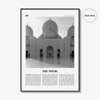 Abu Dhabi Print Black and White, Abu Dhabi Wall Art, Abu Dhabi Poster, Abu Dhabi Photo, UAE, United Arab Emirates, أبوظبي, Middle East