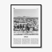 Abuja Print Black and White, Abuja Wall Art, Abuja Poster, Abuja Photo, Abuja Wall Décor, Nigeria, Nigerian, Africa