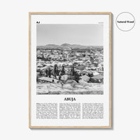 Abuja Print Black and White, Abuja Wall Art, Abuja Poster, Abuja Photo, Abuja Wall Décor, Nigeria, Nigerian, Africa