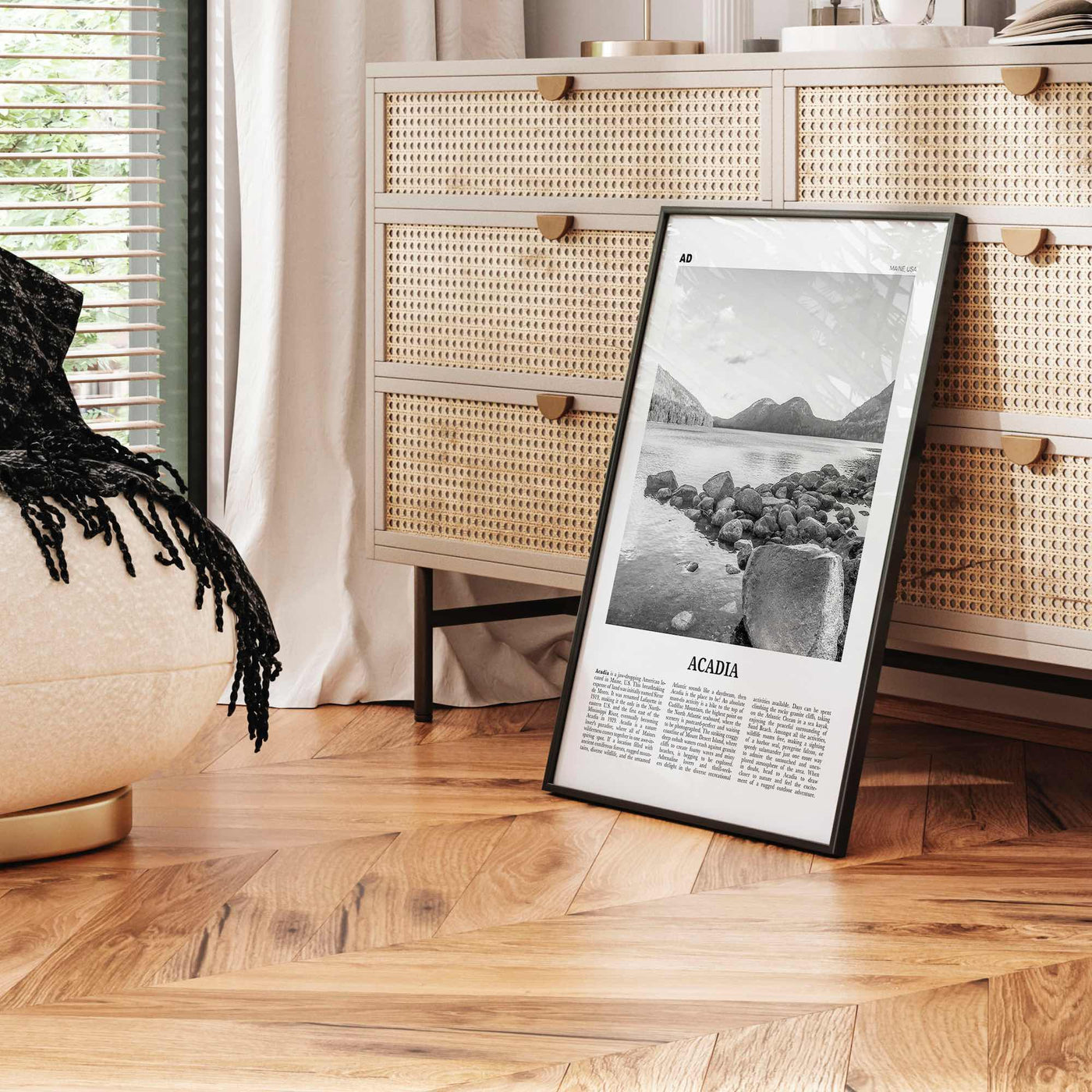 Acadia National Park Print Black and White, Acadia Wall Art, Acadia Poster, Acadia Photo, Maine, USA, United States, North America