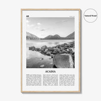 Acadia National Park Print Black and White, Acadia Wall Art, Acadia Poster, Acadia Photo, Maine, USA, United States, North America