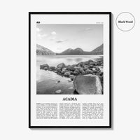 Acadia National Park Print Black and White, Acadia Wall Art, Acadia Poster, Acadia Photo, Maine, USA, United States, North America