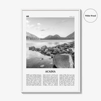 Acadia National Park Print Black and White, Acadia Wall Art, Acadia Poster, Acadia Photo, Maine, USA, United States, North America