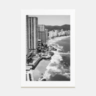 Acapulco de Juárez Photo B&W Poster