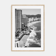 Acapulco de Juárez Photo B&W Poster