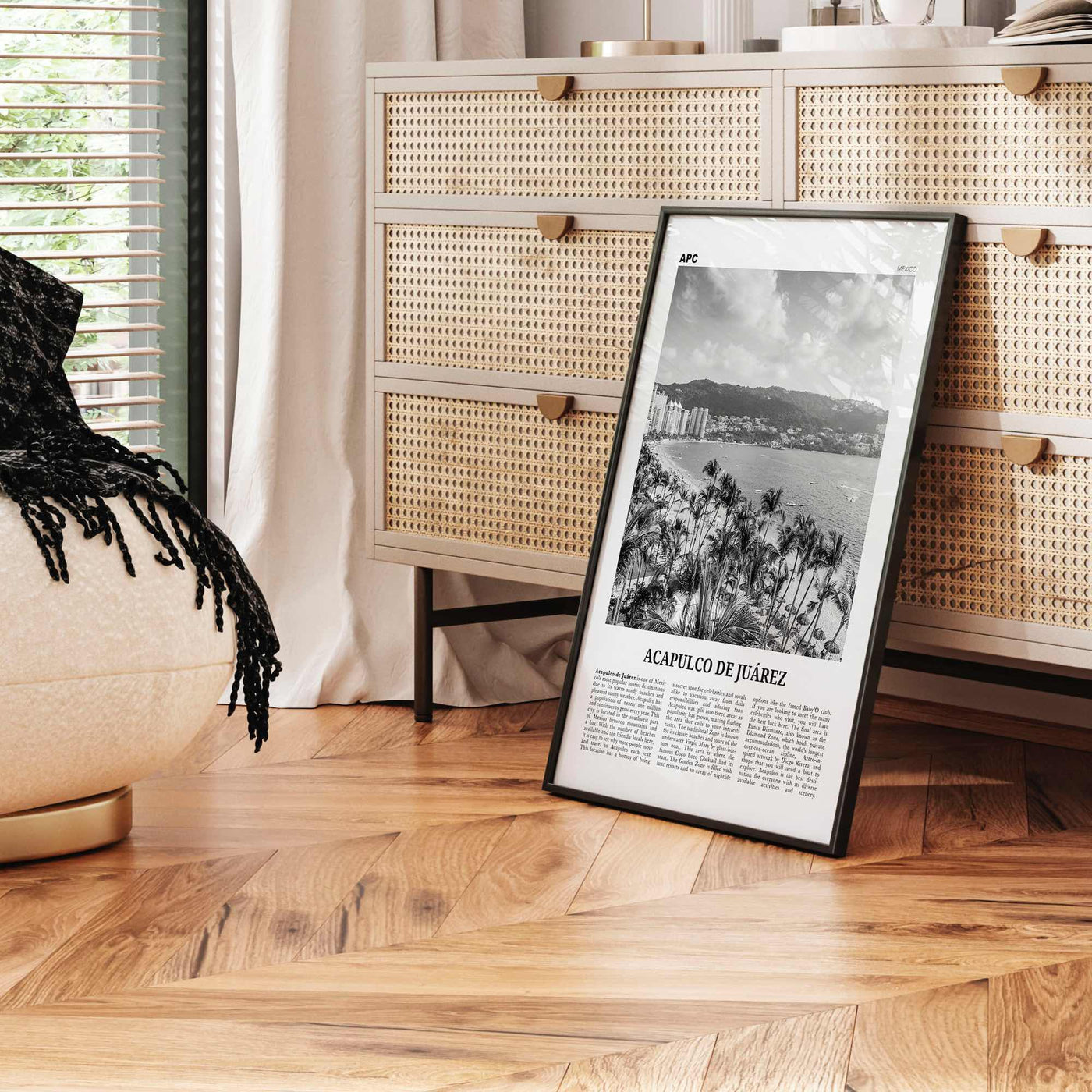 Acapulco De Juarez Print Black and White, Acapulco Wall Art, Acapulco Poster, Acapulco Photo, Acapulco Map, Acapulco Wall Decor, Mexico