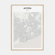 Accra Map Portrait Poster