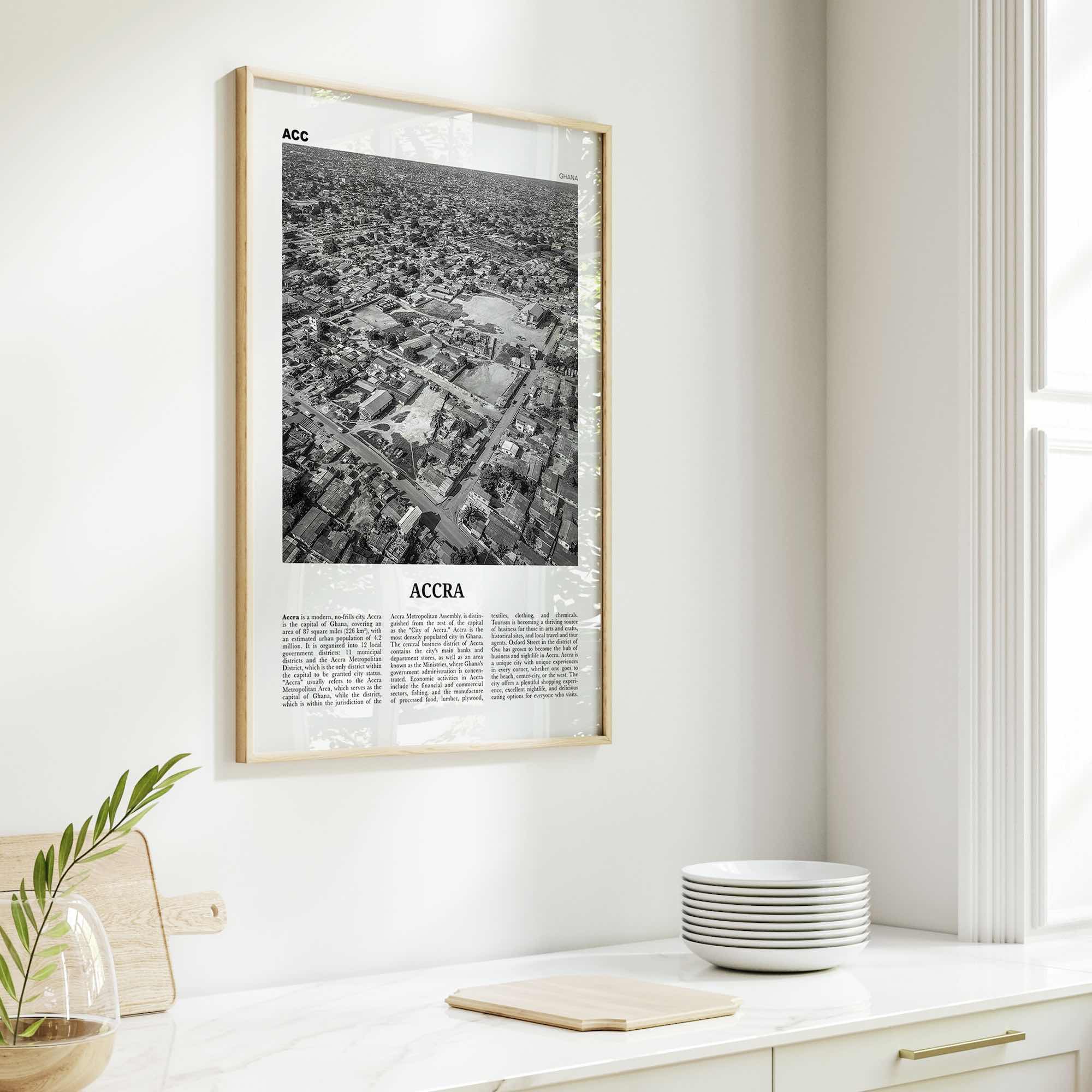 Accra Print Black and White, Accra Wall Art, Accra Poster, Accra Photo, Accra Wall Decor, City Art Print, Ghana, Nkran Ankara, Africa