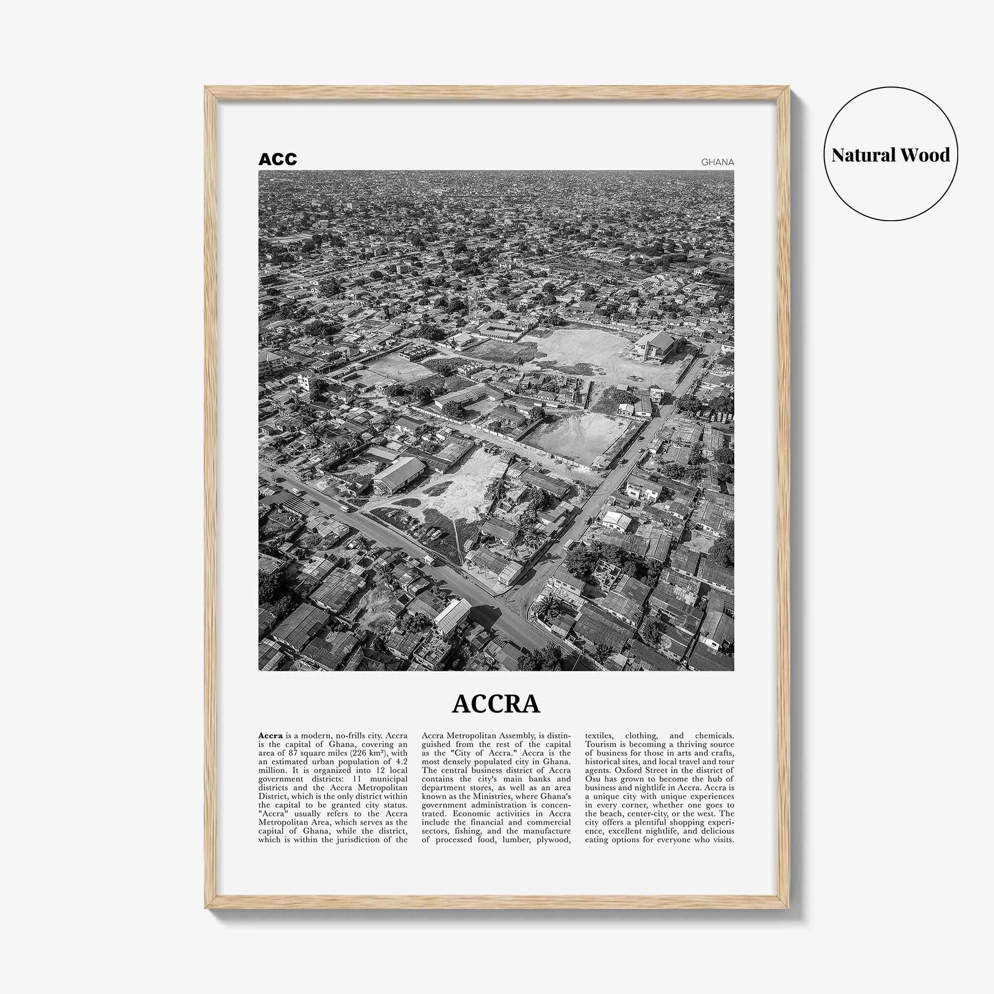 Accra Print Black and White, Accra Wall Art, Accra Poster, Accra Photo, Accra Wall Decor, City Art Print, Ghana, Nkran Ankara, Africa