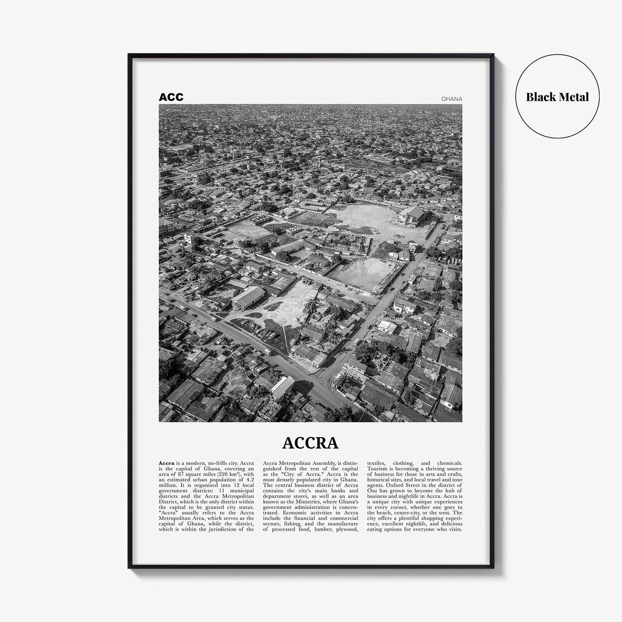 Accra Print Black and White, Accra Wall Art, Accra Poster, Accra Photo, Accra Wall Decor, City Art Print, Ghana, Nkran Ankara, Africa