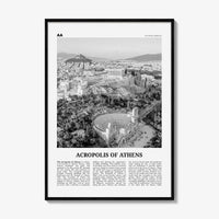 Acropolis of Athens Print Black and White, Acropolis of Athens Wall Art, Acropolis of Athens Poster, Acropolis of Athens Photo, Greece