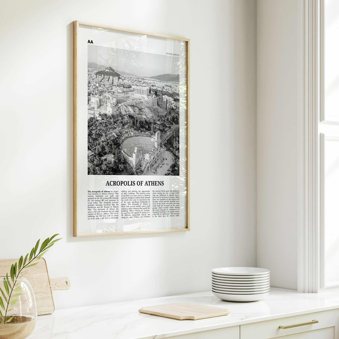 Acropolis of Athens Print Black and White, Acropolis of Athens Wall Art, Acropolis of Athens Poster, Acropolis of Athens Photo, Greece
