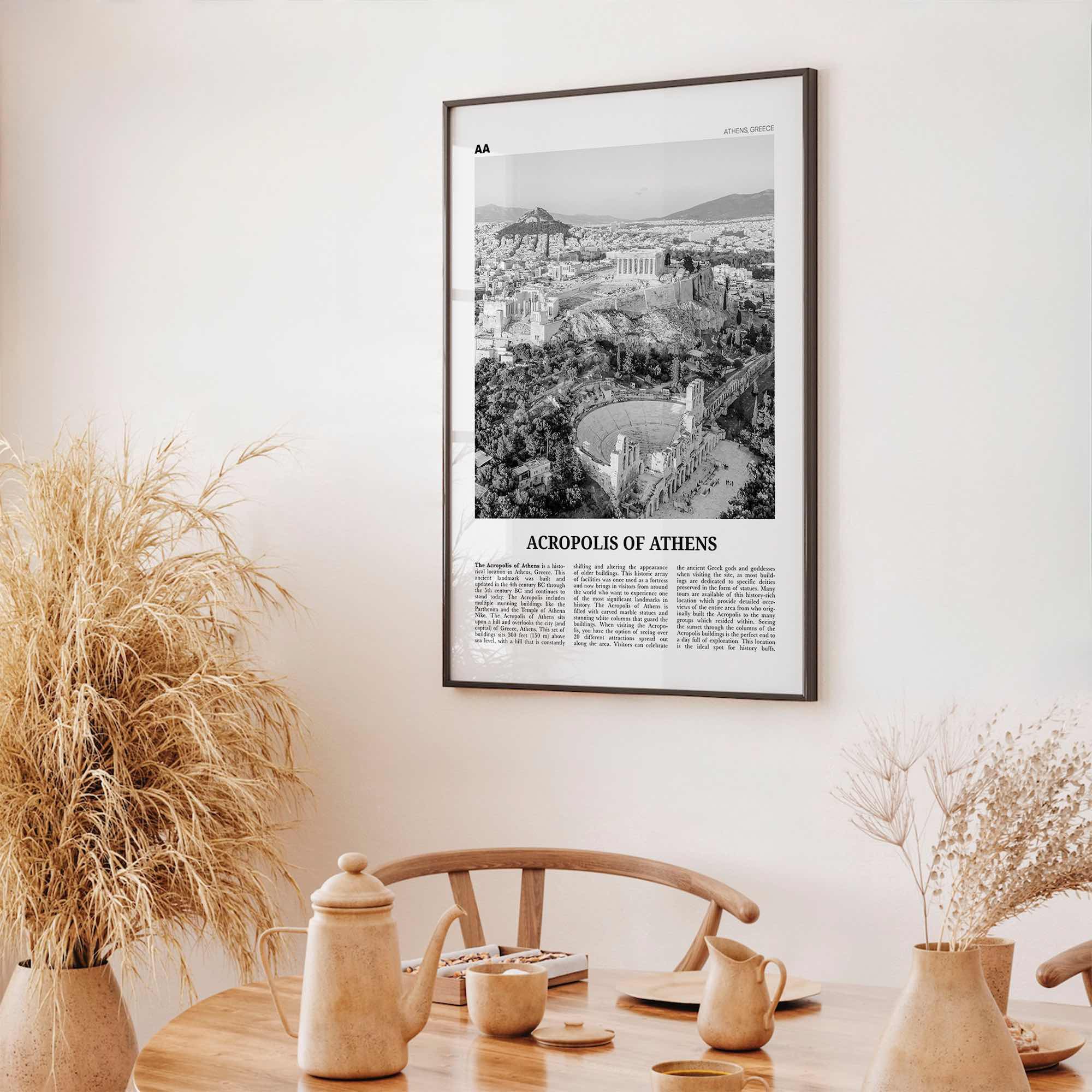 Acropolis of Athens Print Black and White, Acropolis of Athens Wall Art, Acropolis of Athens Poster, Acropolis of Athens Photo, Greece