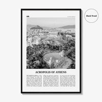 Acropolis of Athens Print Black and White, Acropolis of Athens Wall Art, Acropolis of Athens Poster, Acropolis of Athens Photo, Greece