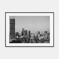 Addis Ababa Landscape B&W Poster