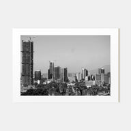 Addis Ababa Landscape B&W Poster