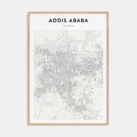 Addis Ababa Map Portrait Poster