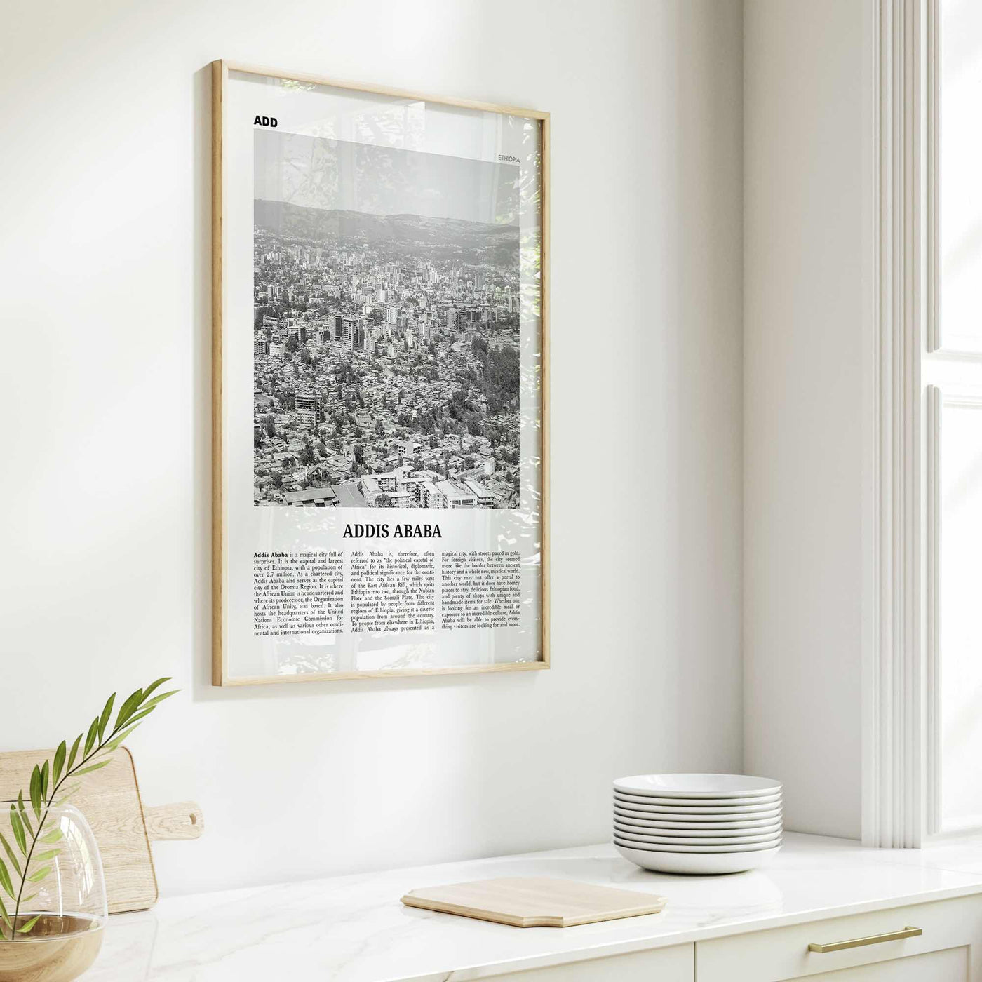 Addis Ababa Print Black and White, Addis Ababa Wall Art, Addis Ababa Poster, Addis Ababa Photo, Ethiopia Print, Ethiopia, Abäba Abeba Africa