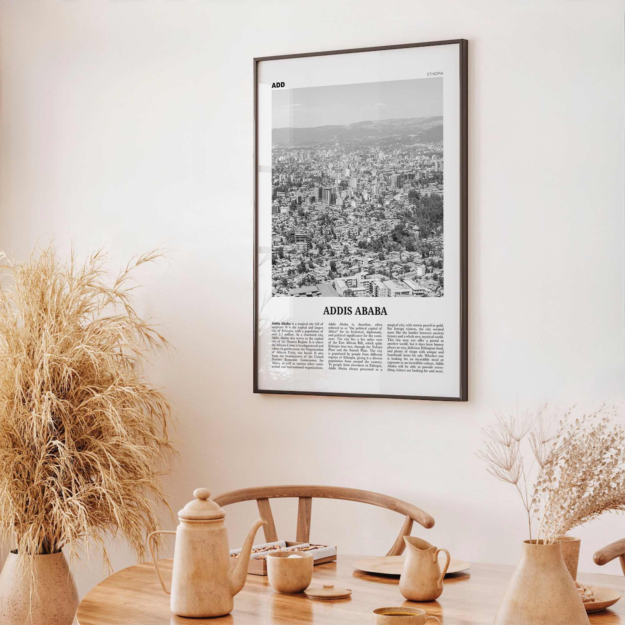 Addis Ababa Print Black and White, Addis Ababa Wall Art, Addis Ababa Poster, Addis Ababa Photo, Ethiopia Print, Ethiopia, Abäba Abeba Africa