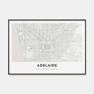 Adelaide Map Landscape Poster