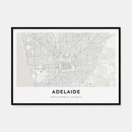 Adelaide Map Landscape Poster