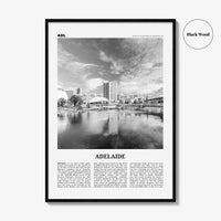 Adelaide Print Black and White, Adelaide Wall Art, Adelaide Poster, Adelaide Photo, Adelaide Wall Decor, City Art Print, Australia Print Art