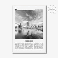 Adelaide Print Black and White, Adelaide Wall Art, Adelaide Poster, Adelaide Photo, Adelaide Wall Decor, City Art Print, Australia Print Art