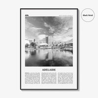 Adelaide Print Black and White, Adelaide Wall Art, Adelaide Poster, Adelaide Photo, Adelaide Wall Decor, City Art Print, Australia Print Art
