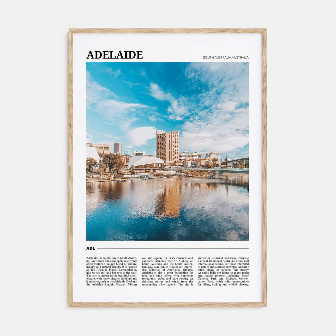 Adelaide Travel Color Poster