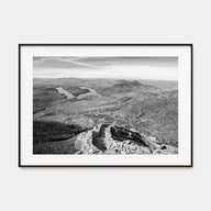 Adirondack Mountains Landscape B&W Poster