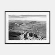 Adirondack Mountains Landscape B&W Poster
