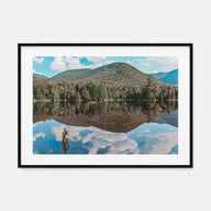Adirondack Mountains Landscape Color Poster