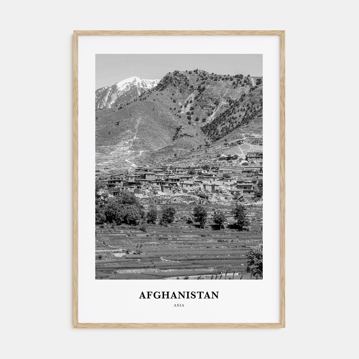 Afghanistan Portrait B&W No 2 Poster
