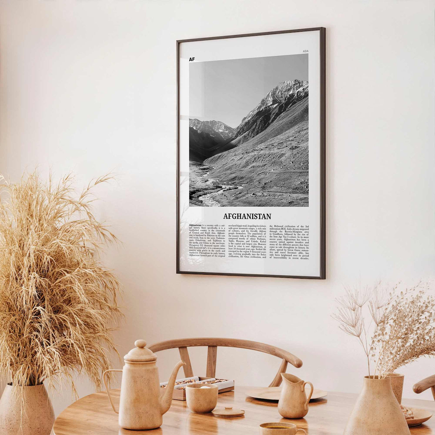 Afghanistan Print Black and White No 1, Afghanistan Wall Art, Afghanistan Poster, Afghanistan Photo, Afghanistan, Afġānistān, Kabul