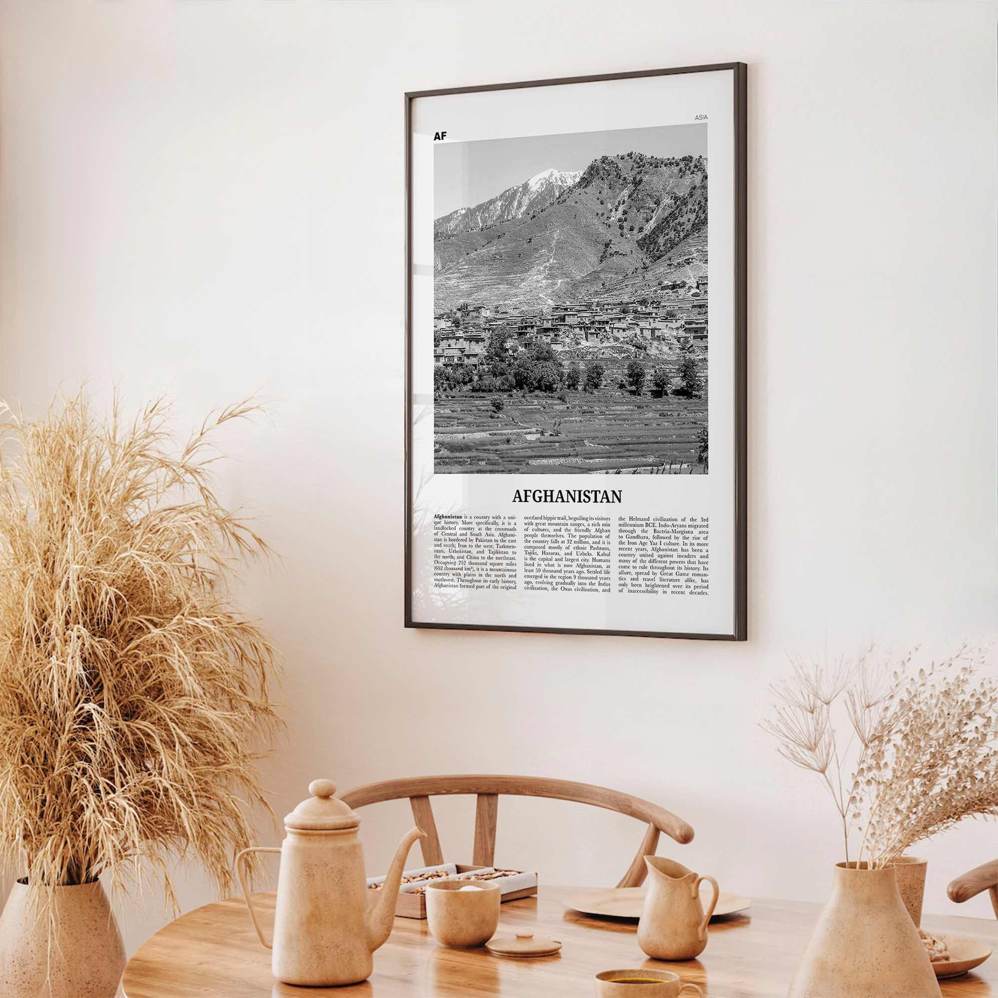 Afghanistan Print Black and White No 2, Afghanistan Wall Art, Afghanistan Poster, Afghanistan Photo, Afghanistan, Afġānistān, Kabul