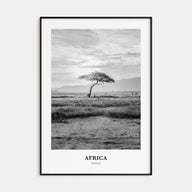 Africa Portrait B&W Poster
