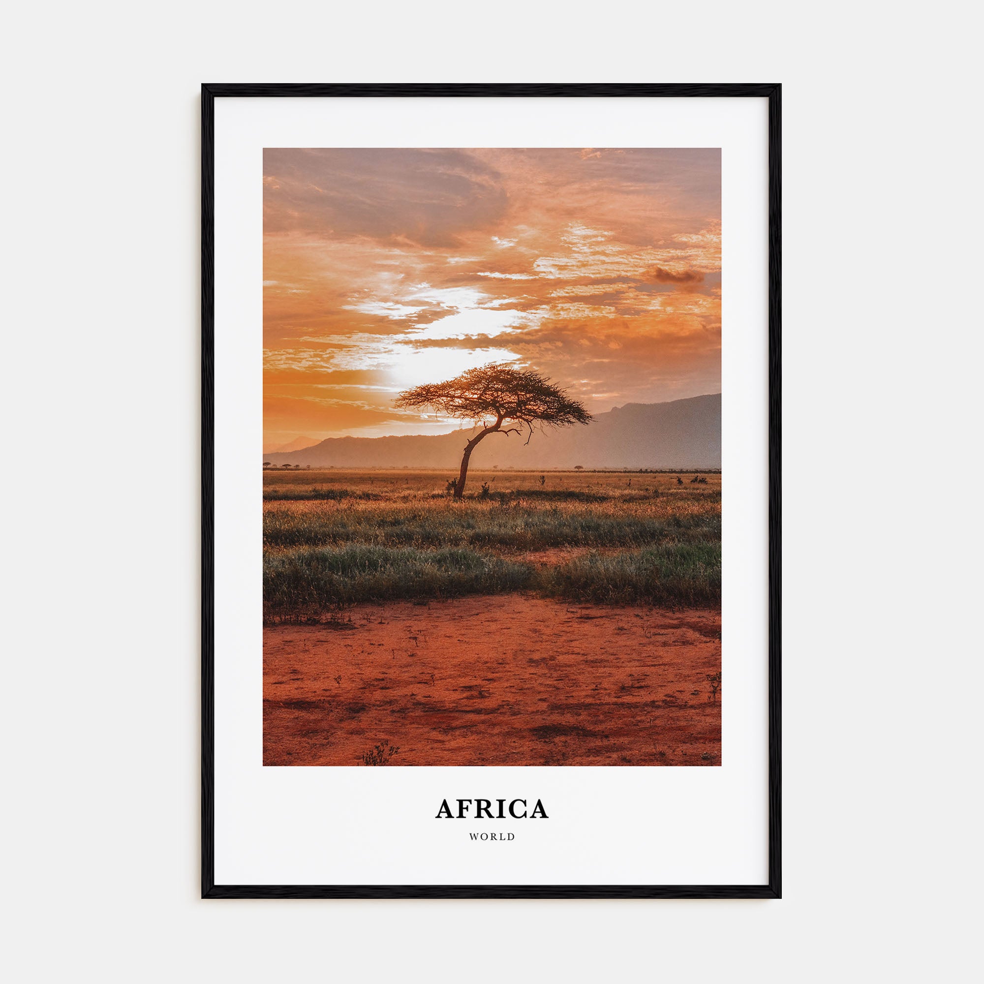 Africa Portrait Color Poster