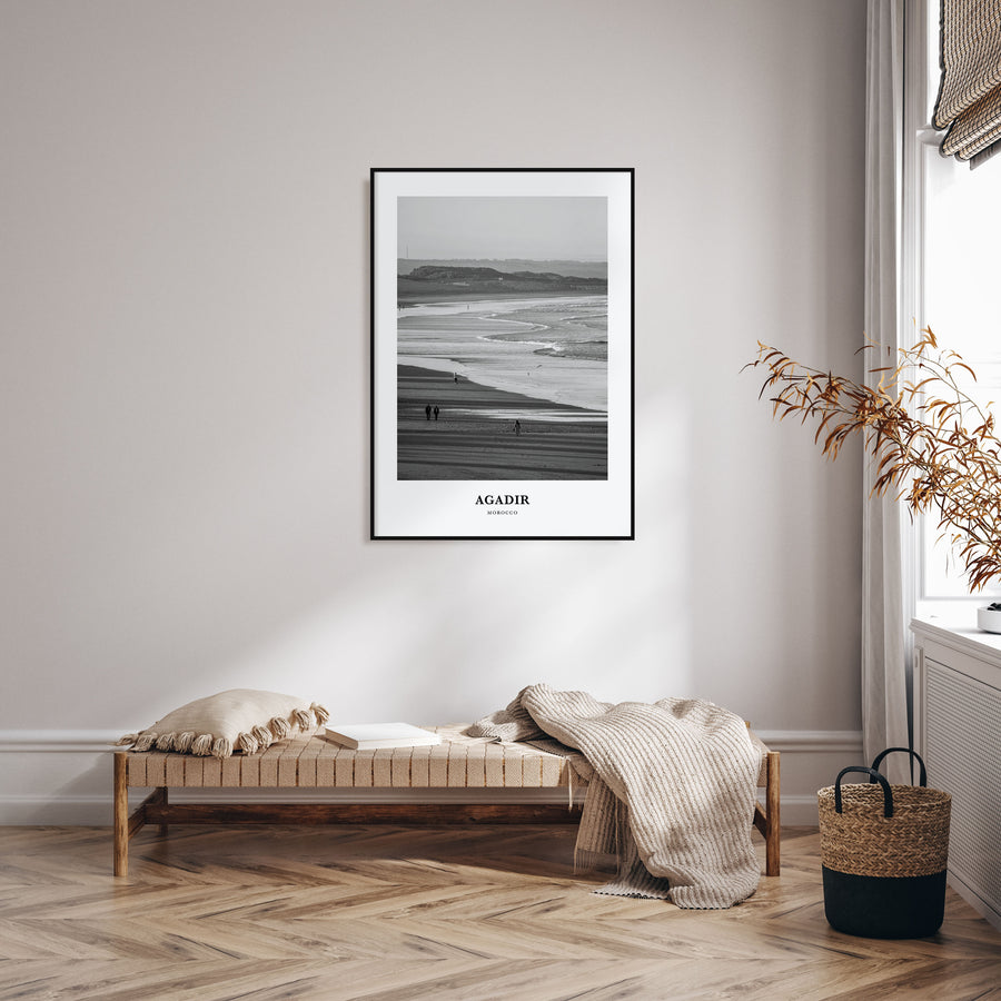 Agadir Portrait B&W Poster