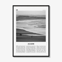 Agadir Print Black and White, Agadir Wall Art, Agadir Poster, Agadir Photo, Agadir Map, Agadir Wall Decor, Morocco