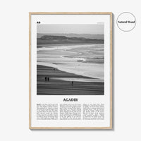Agadir Print Black and White, Agadir Wall Art, Agadir Poster, Agadir Photo, Agadir Map, Agadir Wall Decor, Morocco