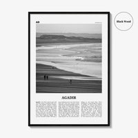 Agadir Print Black and White, Agadir Wall Art, Agadir Poster, Agadir Photo, Agadir Map, Agadir Wall Decor, Morocco
