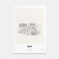 Agra Drawn No 1 Poster