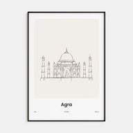 Agra Drawn No 2 Poster