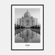 Agra Portrait B&W Poster