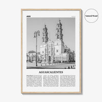 Aguascalientes Print Black and White, Aguascalientes Wall Art, Aguascalientes Poster, Aguascalientes Photo, Aguascalientes Décor, Mexico