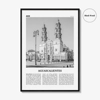 Aguascalientes Print Black and White, Aguascalientes Wall Art, Aguascalientes Poster, Aguascalientes Photo, Aguascalientes Décor, Mexico